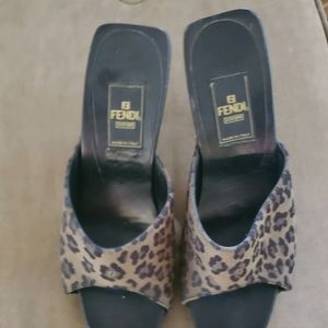 Fendi Leopard Heels - size 38